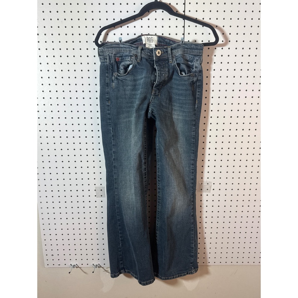 BDG Urban Outfitters Flare Leg Jeans Dark Wash Denim Womens 28W 30x27.5